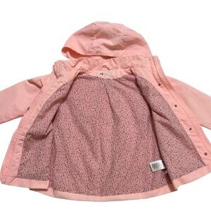 Girls Rain Jacket wind and waterproof. Hooded. 5-6 Years old. H&M. Pink Raincoat